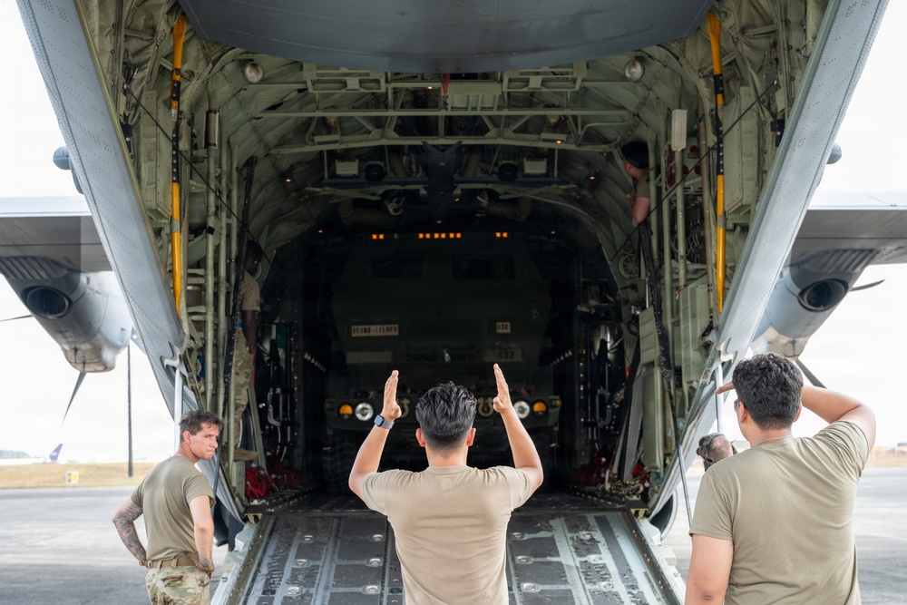 Balikatan 2026: U.S. Airmen, Soldiers load HIMARS for airlift