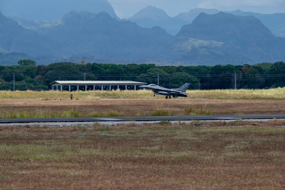 Balikatan 2026: F-16s conduct flight operations at Basa