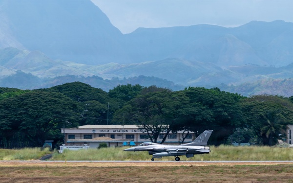Balikatan 2026: F-16s conduct flight operations at Basa