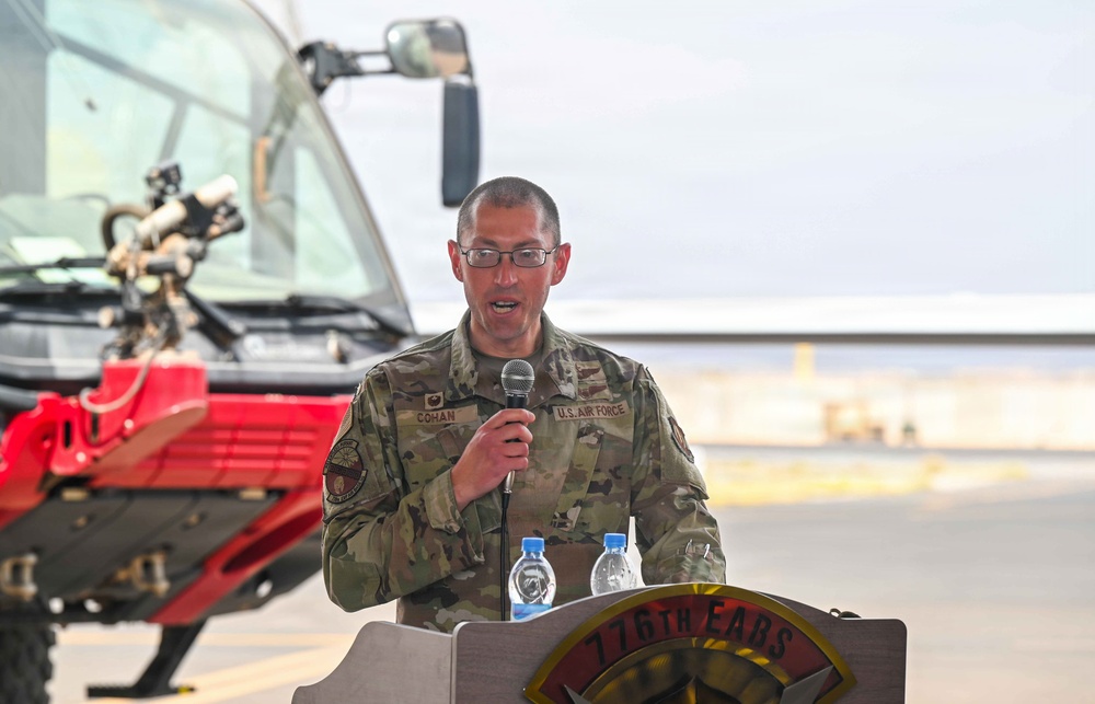 776th Expeditionary Air Base Squadron Change of Command Ceremony