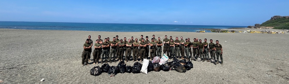 Balikatan 2026: 3rd MLR, Philippine Marines conduct beach clean up