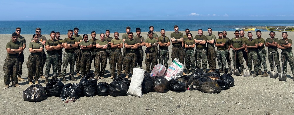 Balikatan 2026: 3rd MLR, Philippine Marines conduct beach clean up