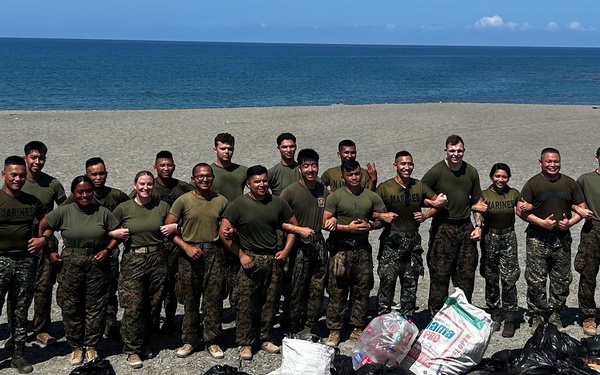 Balikatan 2026: 3rd MLR, Philippine Marines conduct beach clean up