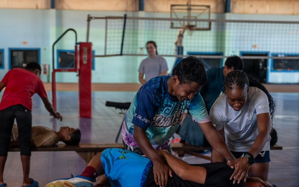 U.S. Air Force service members provide medical services during Pac Angel 26-3