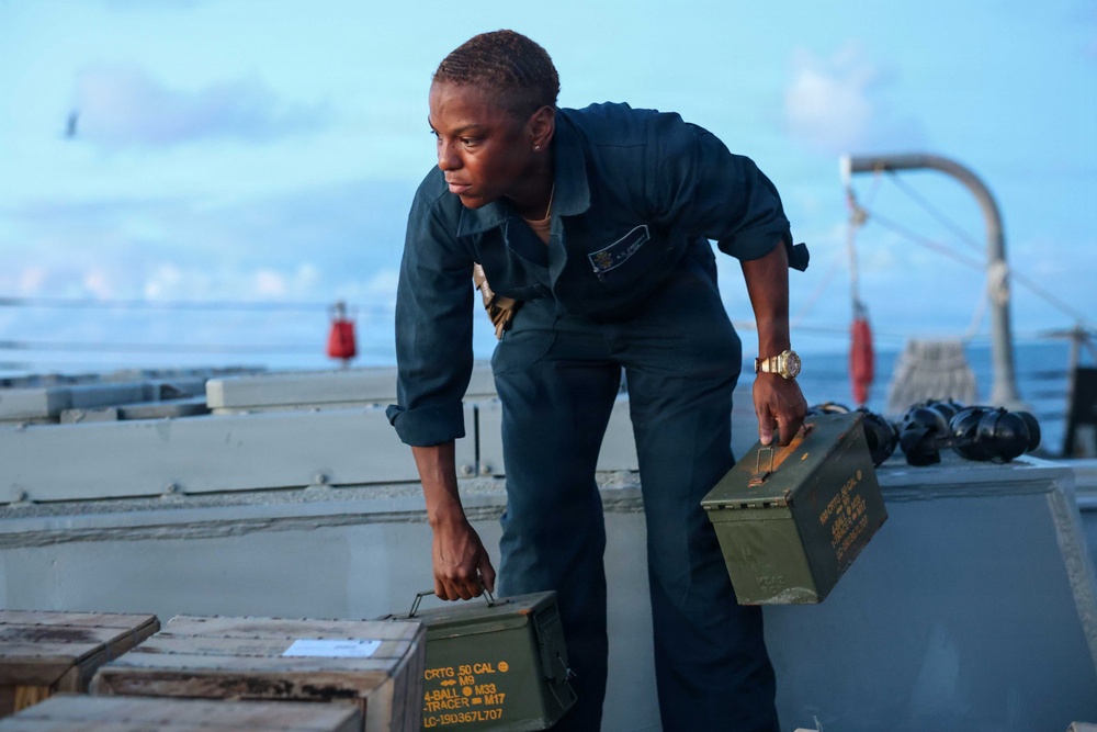John Finn Conducts A Live-Fire Exercise