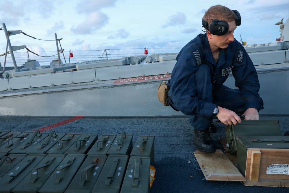 John Finn Conducts A Live-Fire Exercise