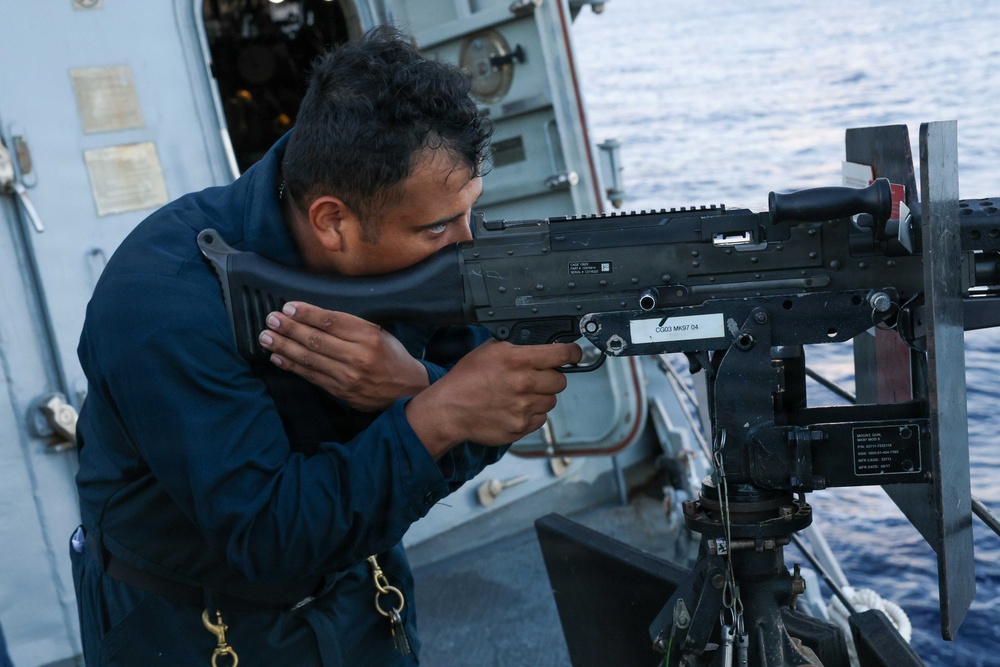 John Finn Conducts A Live-Fire Exercise