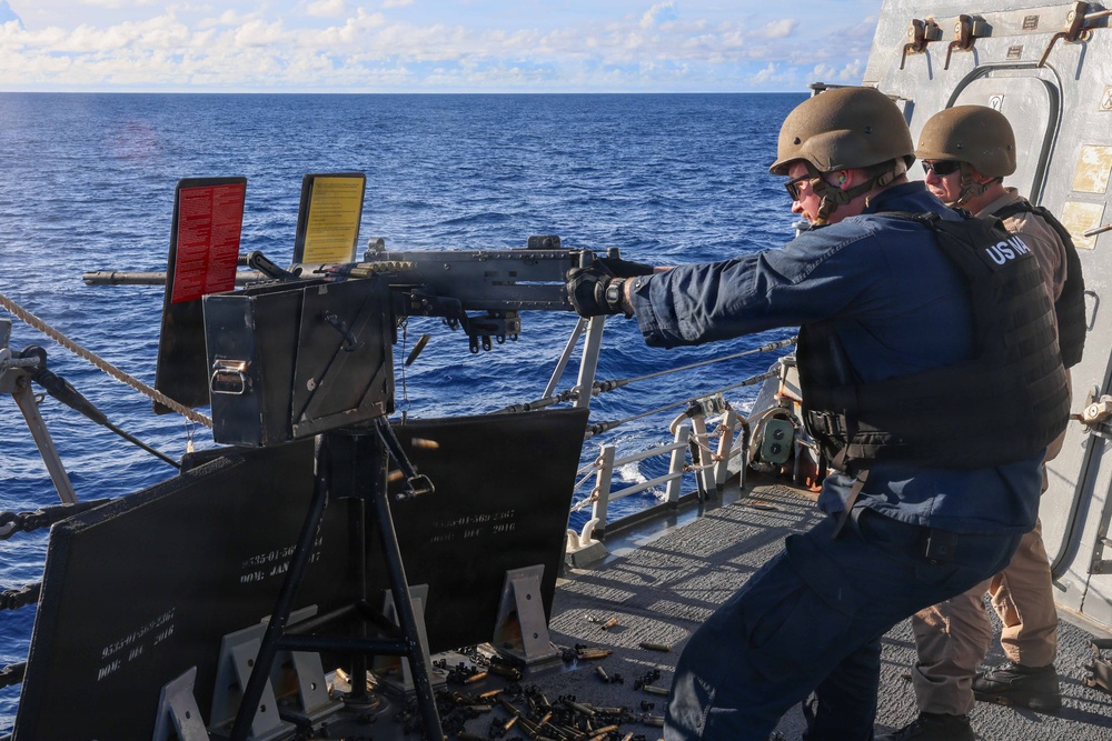 John Finn Conducts A Live-Fire Exercise