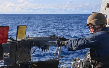 John Finn Conducts A Live-Fire Exercise