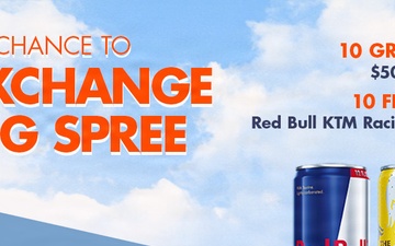 Exchange Shoppers Can Win Big in Red Bull Shopping Spree Sweepstakes