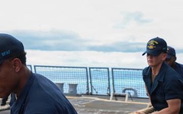 John Finn Conducts Sea and Anchor Evolution