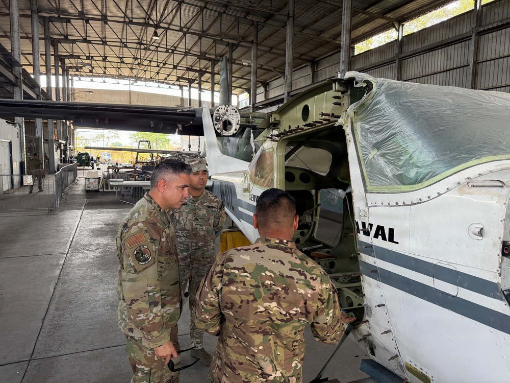 Air Advisors Enhance Panama's Aircraft Maintenance Capabilities