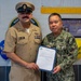 Hospital Corpsman Pinned to Senior Chief Petty Officer by Family and Leadership