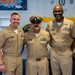 Hospital Corpsman Pinned to Senior Chief Petty Officer by Family and Leadership