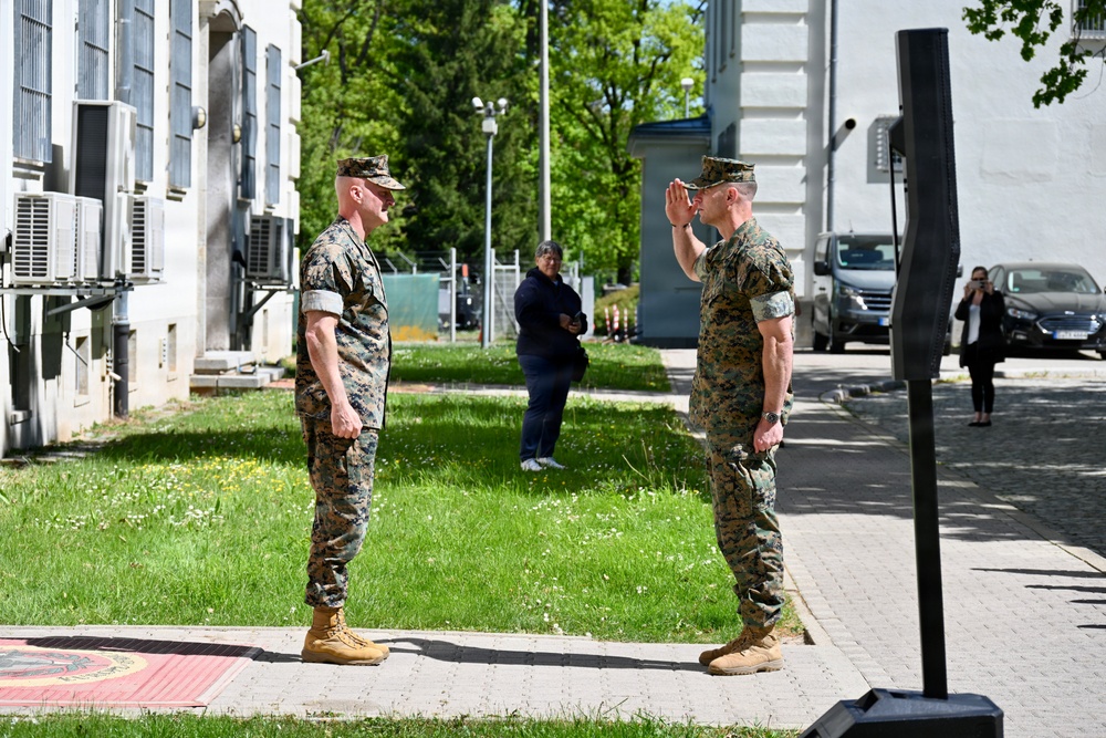 USAG Stuttgart Directorate of Emergency Services display vehicles at Devil Pup Day