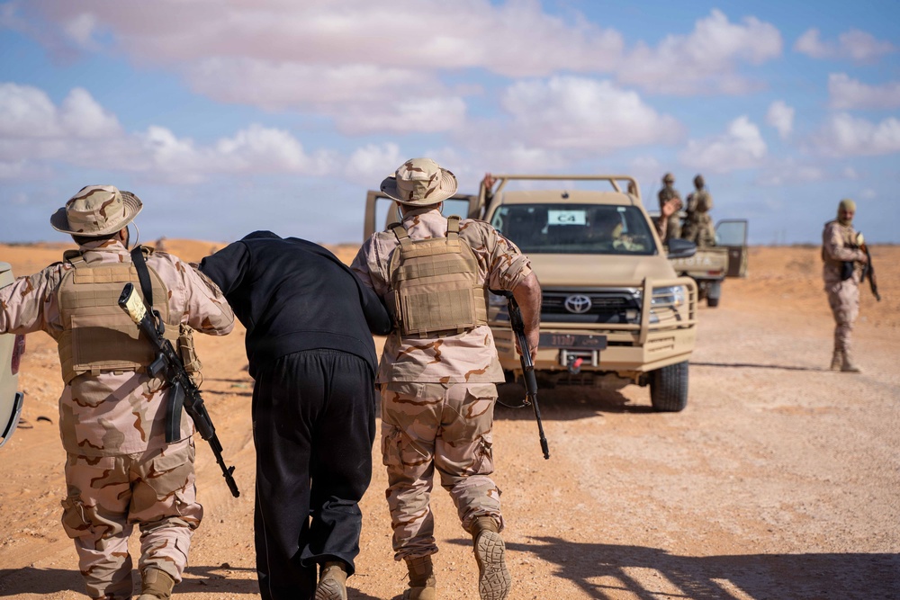 Multinational forces conduct vehicle interdiction training during Flintlock 2026