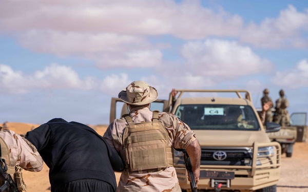 Multinational forces conduct vehicle interdiction training during Flintlock 2026