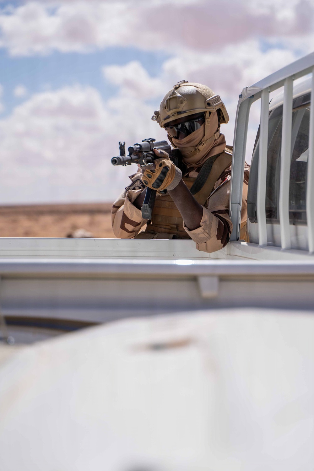 Multinational forces conduct vehicle interdiction training during Flintlock 2026