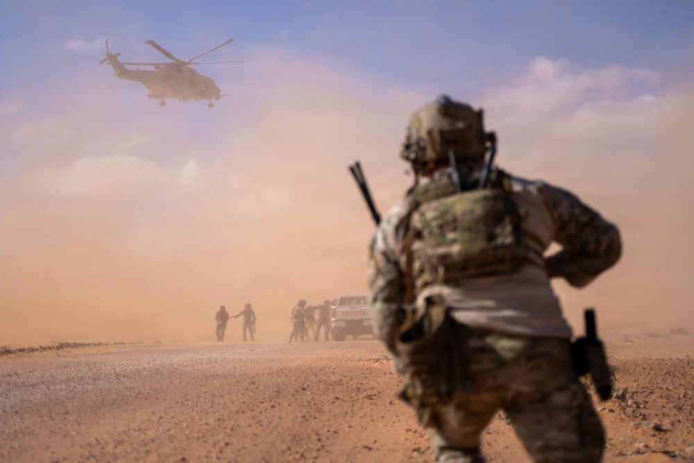 Multinational forces conduct vehicle interdiction training during Flintlock 2026