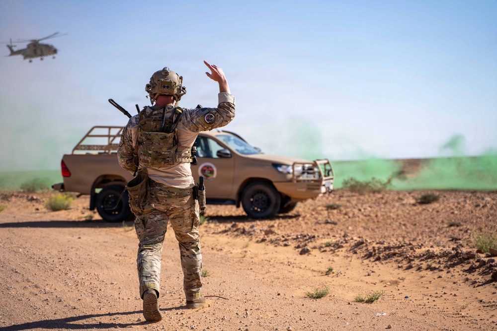 Multinational forces conduct vehicle interdiction training during Flintlock 2026