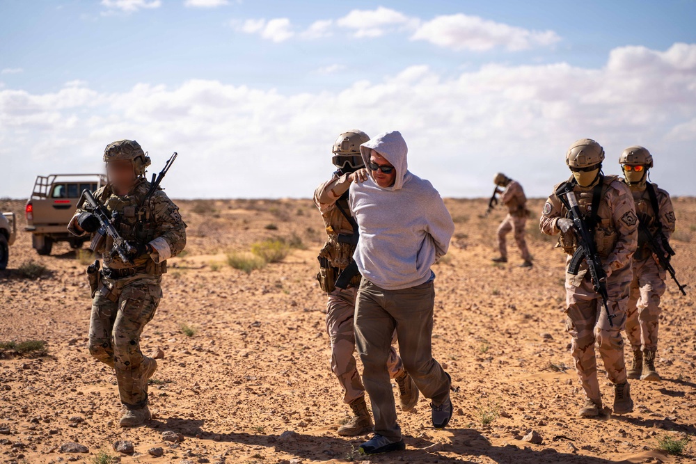 Multinational forces conduct vehicle interdiction training during Flintlock 2026