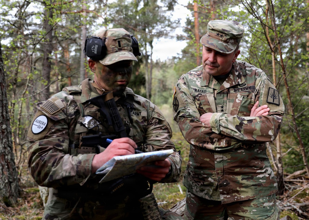 NYNG senior leaders visit 2-101 CAV during overseas exercise in Sweden