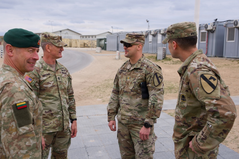 EUCOM senior enlisted leader visits U.S. rotational forces in Lithuania