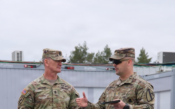 EUCOM senior enlisted leader visits U.S. rotational forces in Lithuania