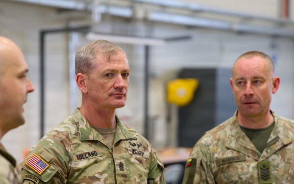 EUCOM senior enlisted leader visits U.S. rotational forces in Lithuania