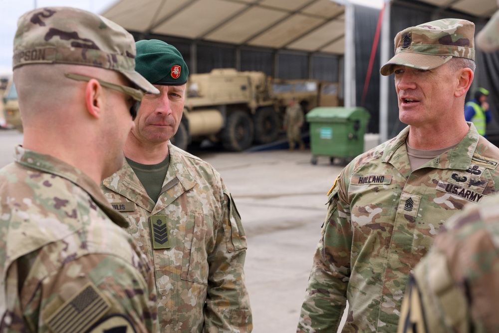 EUCOM senior enlisted leader visits U.S. rotational forces in Lithuania