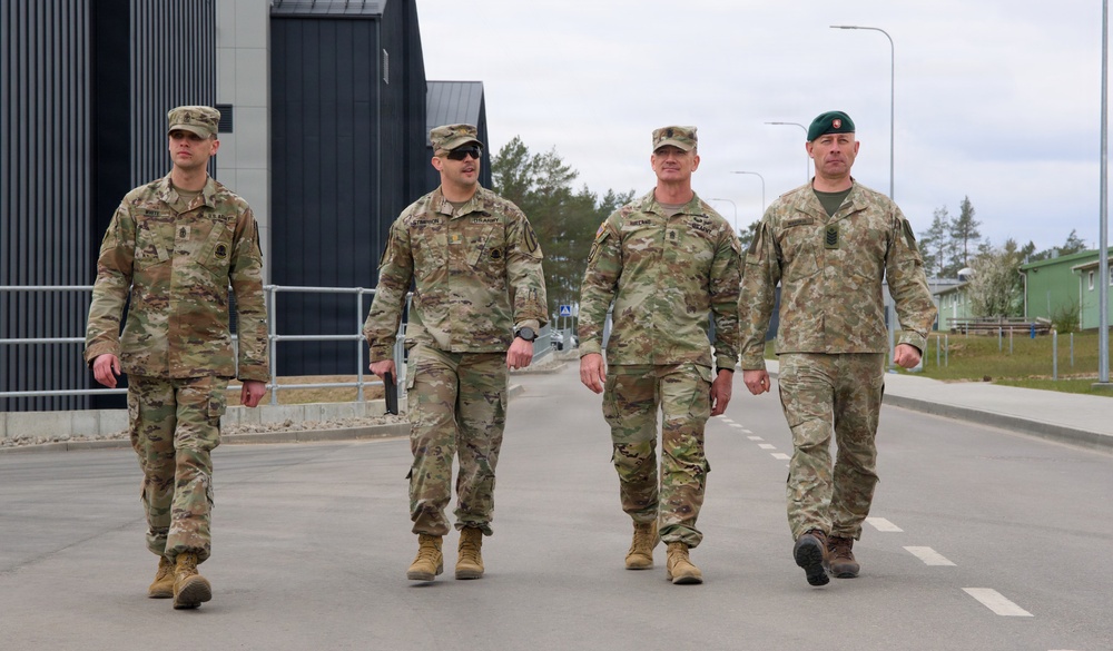 EUCOM senior enlisted leader visits U.S. rotational forces in Lithuania