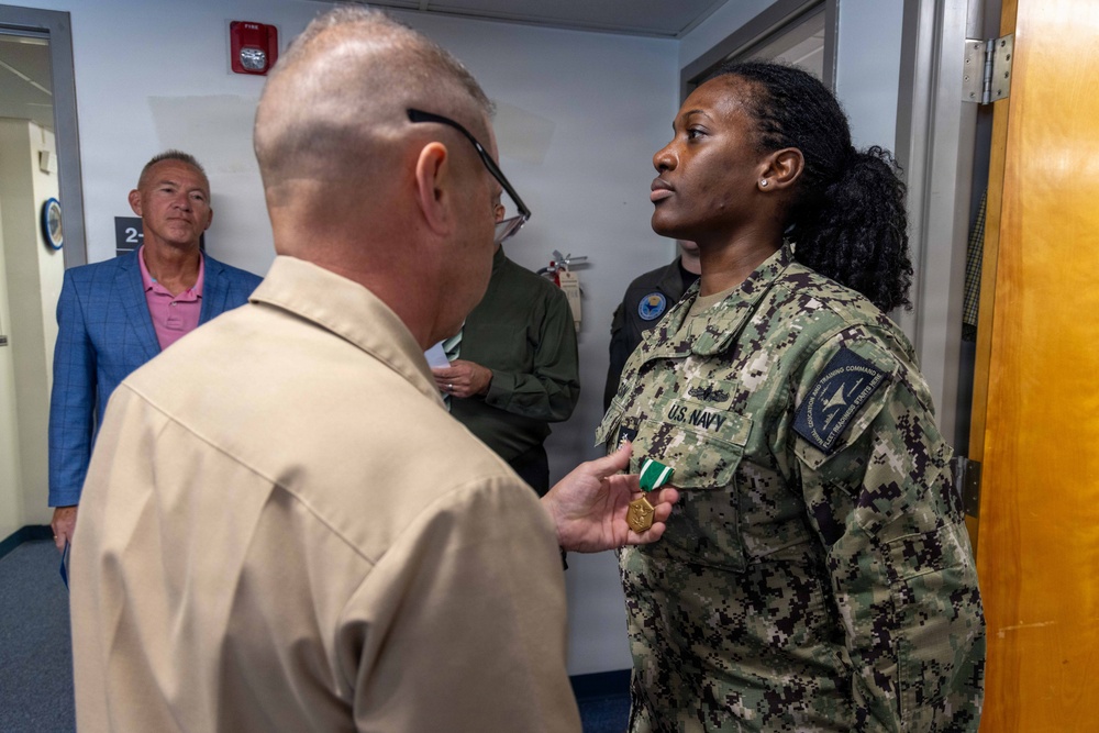 NETC holds End of Tour for MMCS Roberson