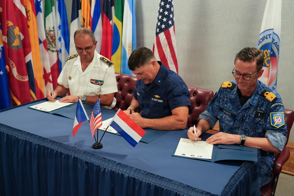 Joint Interagency Task Force South hosts trilateral conference with Dutch, French officials