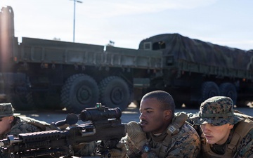 Marines conduct machine gun familiarization in Sweden