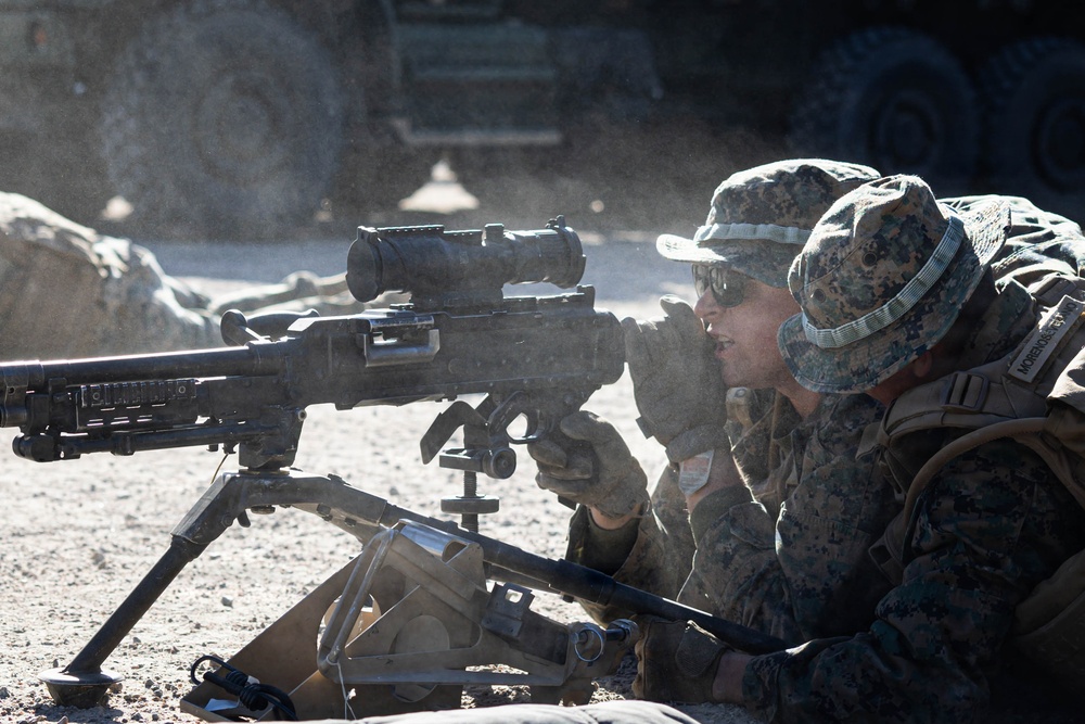 Marines conduct machine gun familiarization in Sweden