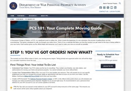 Department of War Personal Property Activity Launches Official Website