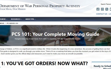 Department of War Personal Property Activity Launches Official Website