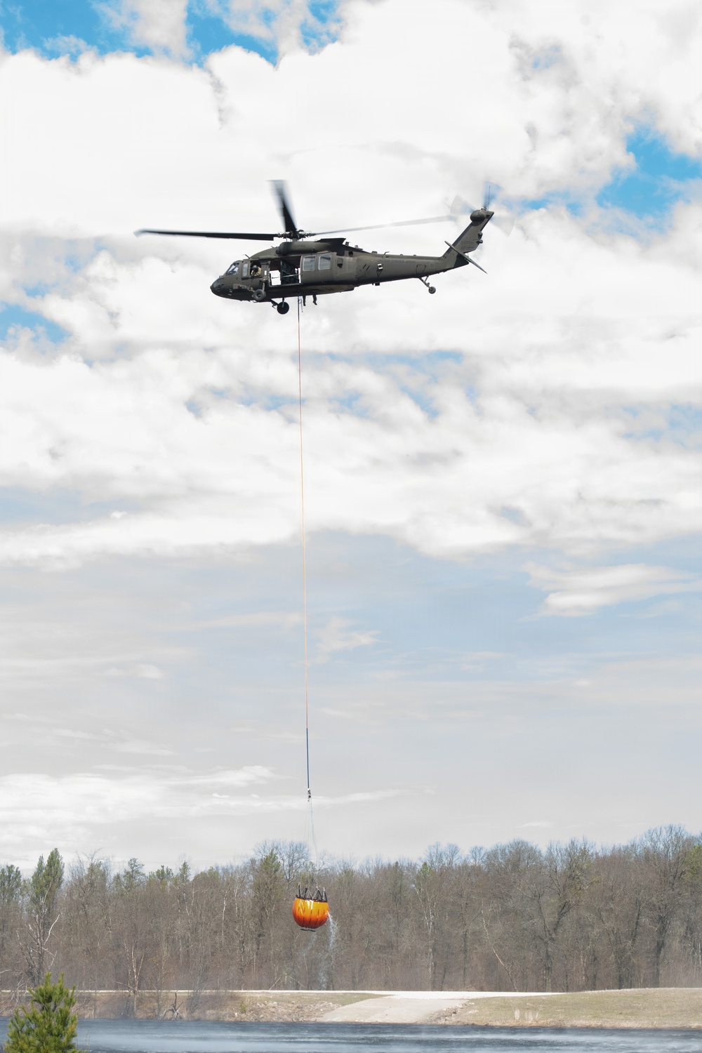 Wisconsin National Guard Black Hawks complete 2026 Bambi bucket wildfire training at Fort McCoy