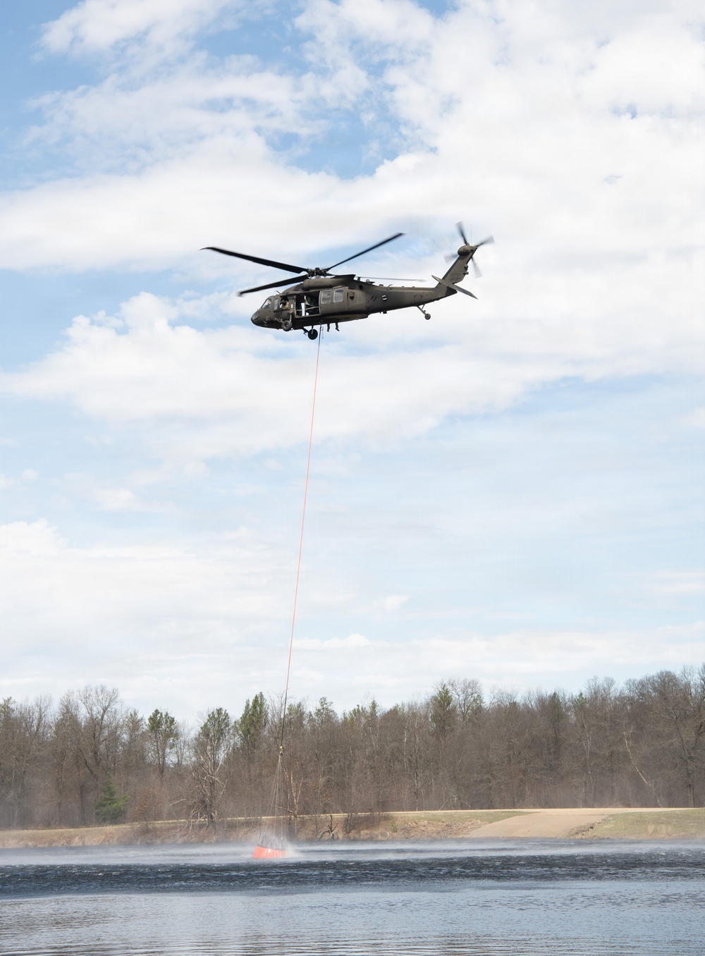 Wisconsin National Guard Black Hawks complete 2026 Bambi bucket wildfire training at Fort McCoy