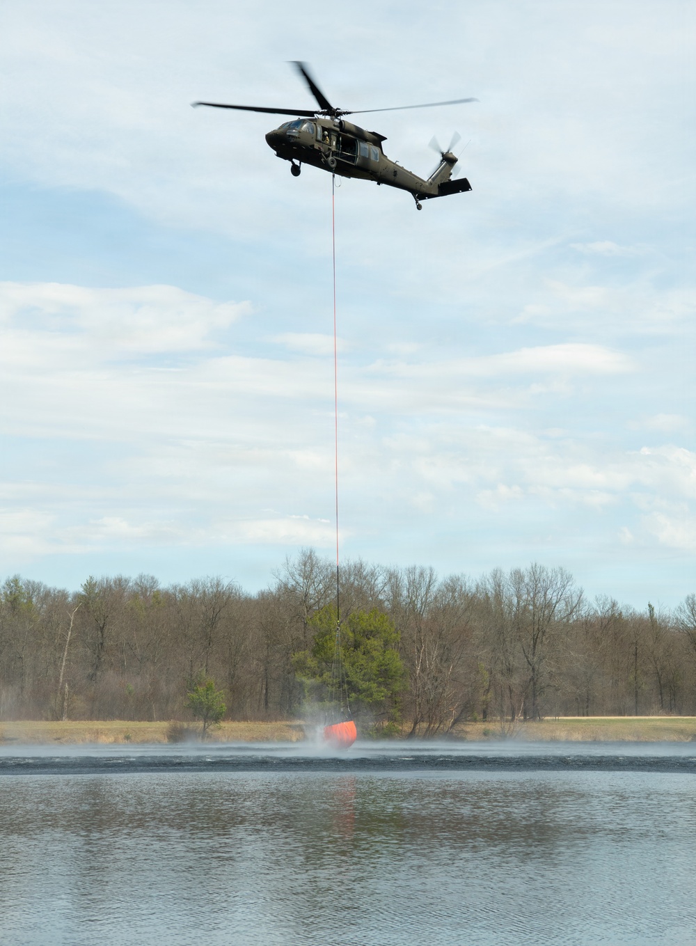Wisconsin National Guard Black Hawks complete 2026 Bambi bucket wildfire training at Fort McCoy