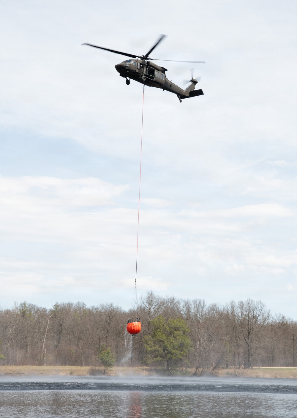 Wisconsin National Guard Black Hawks complete 2026 Bambi bucket wildfire training at Fort McCoy