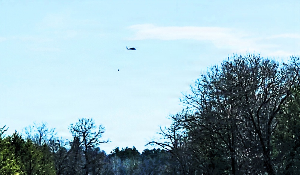 Wisconsin National Guard Black Hawks complete 2026 Bambi bucket wildfire training at Fort McCoy