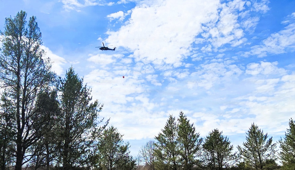 Wisconsin National Guard Black Hawks complete 2026 Bambi bucket wildfire training at Fort McCoy