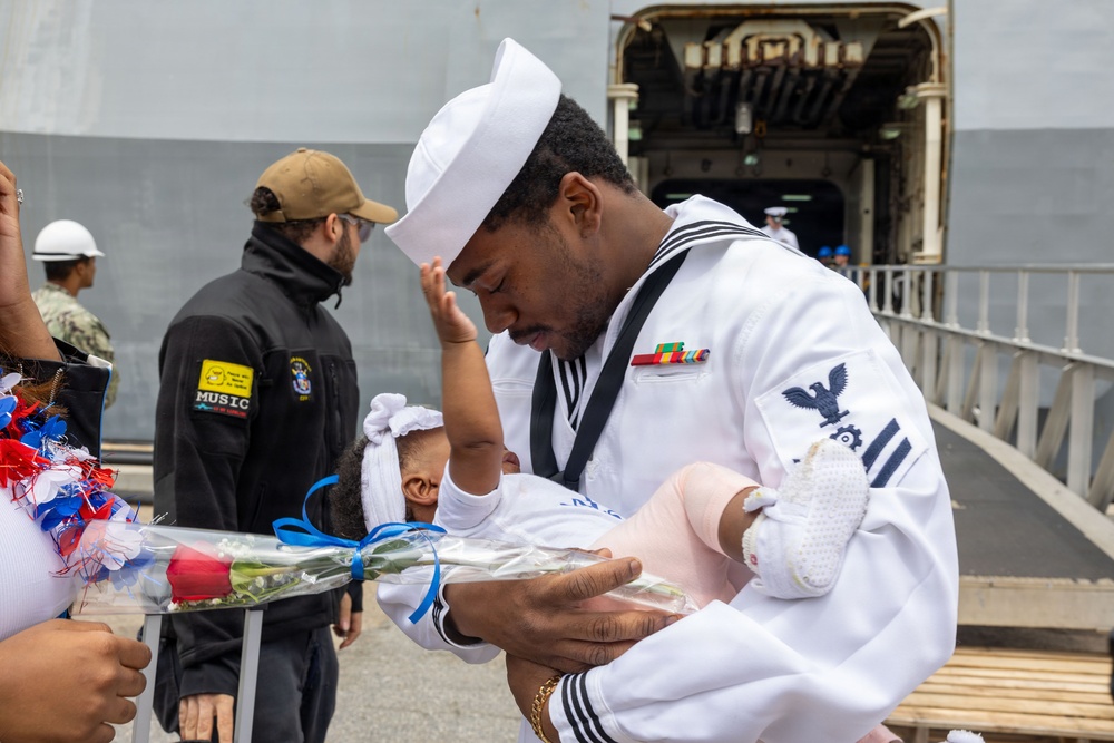 USS San Antonio (LPD 17) returns to Naval Station Norfolk