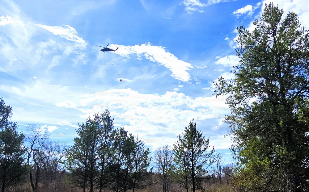 Wisconsin National Guard Black Hawks complete 2026 Bambi bucket wildfire training at Fort McCoy
