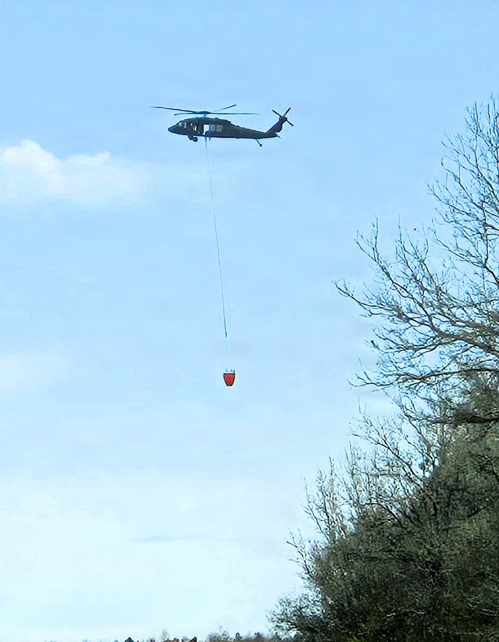Wisconsin National Guard Black Hawks complete 2026 Bambi bucket wildfire training at Fort McCoy