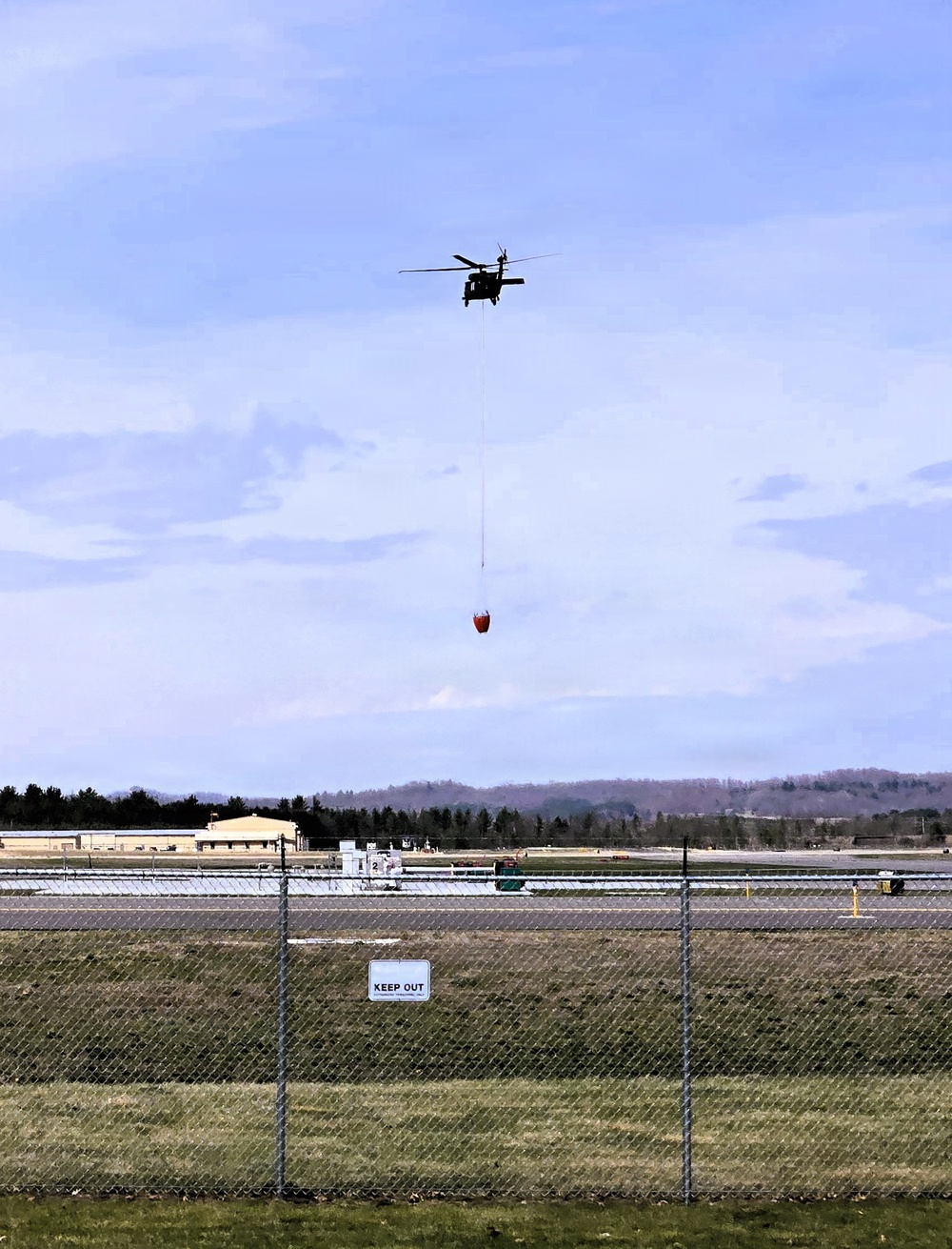 Wisconsin National Guard Black Hawks complete 2026 Bambi bucket wildfire training at Fort McCoy