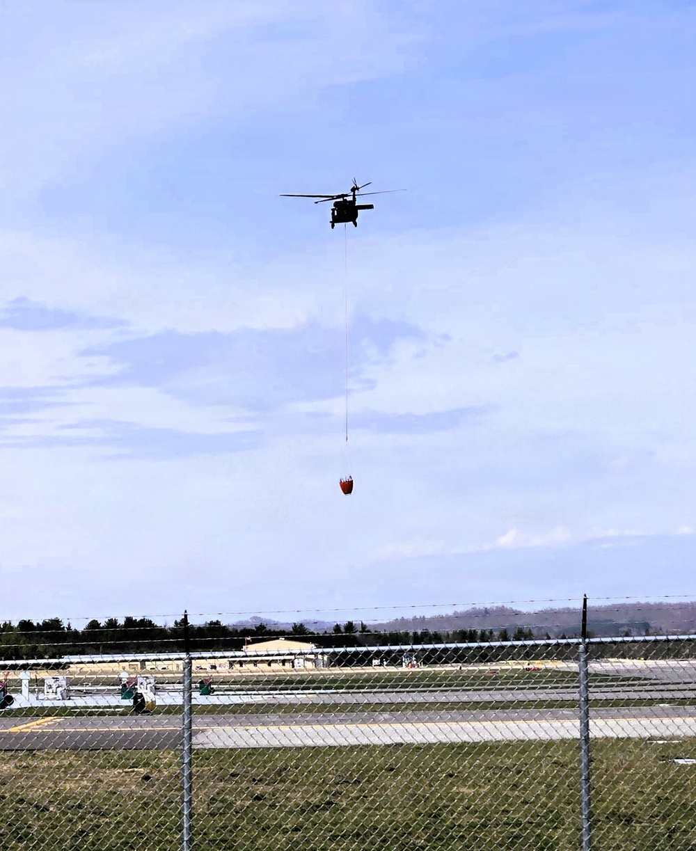 Wisconsin National Guard Black Hawks complete 2026 Bambi bucket wildfire training at Fort McCoy