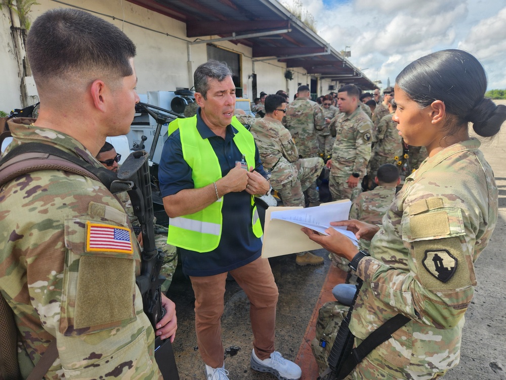 Fort Buchanan enables deployment of engineer unit through synchronized logistics