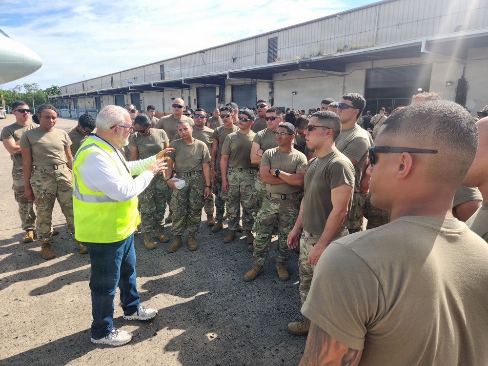 Fort Buchanan enables deployment of engineer unit through synchronized logistics